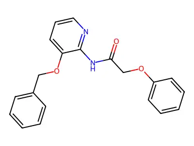 2-phenoxy-N-(3-phenylmethoxypyridin-2-yl)acetamide structure