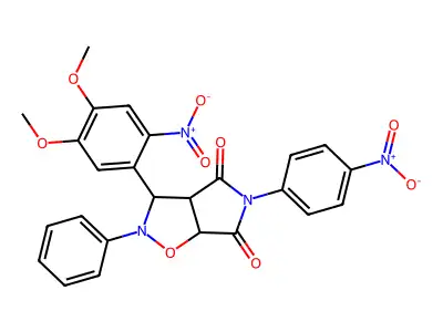 3-(4,5-dimethoxy-2-nitrophenyl)-5-(4-nitrophenyl)-2-phenyldihydro-2H-pyrrolo[3,4-d][1,2]oxazole-4,6(3H,5H)-dione structure