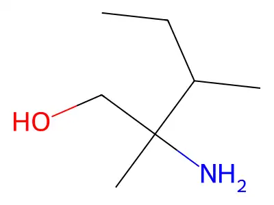 2-Amino-2,3-dimethylpentan-1-ol structure