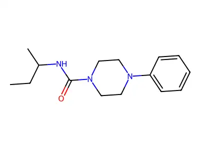 N-(Methylpropyl)(4-phenylpiperazinyl)formamide structure