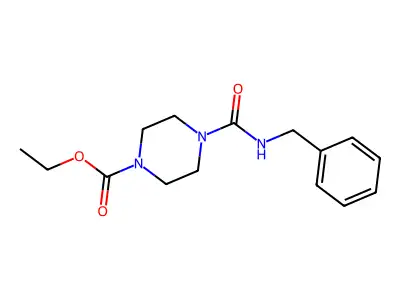 Ethyl 4-(benzylcarbamoyl)piperazine-1-carboxylate structure