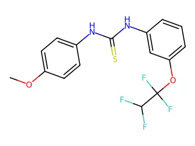 1-(4-Methoxyphenyl)-3-[3-(1,1,2,2-tetrafluoroethoxy)phenyl]thiourea structure