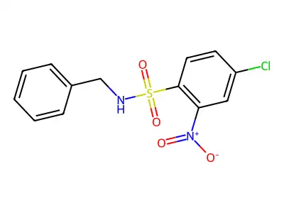 ((4-Chloro-2-nitrophenyl)sulfonyl)benzylamine structure