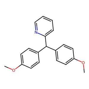 2-(Bis(4-methoxyphenyl)methyl)pyridine structure