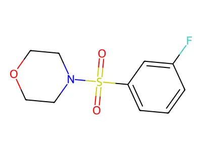 4-(3-Fluorophenyl)sulfonylmorpholine structure
