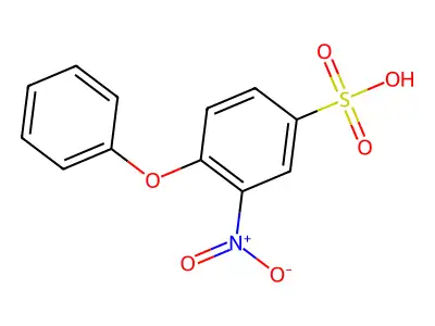 3-Nitro-4-phenoxybenzenesulfonic acid structure