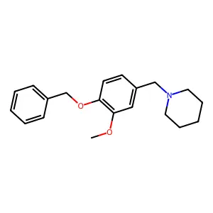 1-[4-(Benzyloxy)-3-methoxybenzyl]piperidine structure