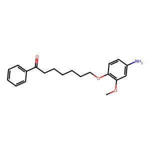 7-(4-Amino-2-methoxyphenoxy)-1-phenylheptan-1-one structure