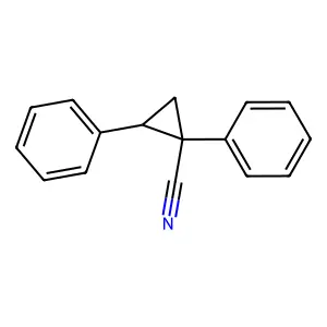 Cyclopropanecarbonitrile, 1,2-diphenyl- structure