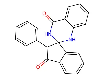 12-Phenylspiro[1,2,3-trihydroquinazoline-2,3'-indane]-4,11-dione structure