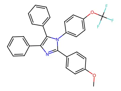 2-(4-methoxyphenyl)-4,5-diphenyl-1-[4-(trifluoromethoxy)phenyl]-1H-imidazole structure
