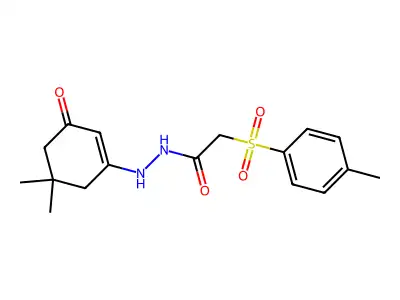 N-((5,5-DIMETHYL-3-OXOCYCLOHEX-1-ENYL)AMINO)-2-((4-METHYLPHENYL)SULFONYL)ETHANAMIDE structure