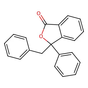 1(3H)-Isobenzofuranone, 3-phenyl-3-(phenylmethyl)- structure