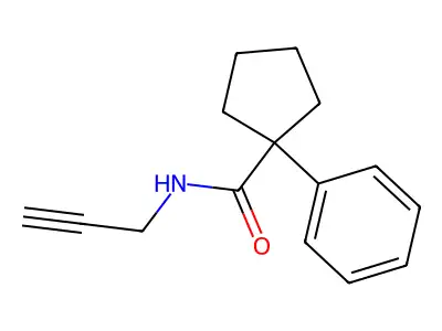 (Phenylcyclopentyl)-N-prop-2-ynylformamide structure