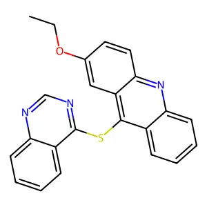 Acridine, 2-ethoxy-9-(4-quinazolinylthio)- structure