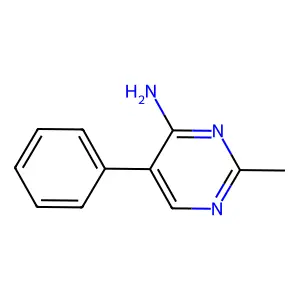 2-Methyl-5-phenylpyrimidin-4-amine structure