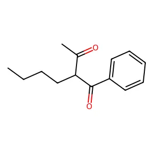 2-Butyl-1-phenylbutane-1,3-dione structure