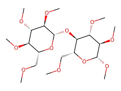 (2R,3R,4S,5R,6R)-2,3,4-trimethoxy-6-(methoxymethyl)-5-[(2S,3R,4S,5R,6R)-3,4,5-trimethoxy-6-(methoxymethyl)oxan-2-yl]oxyoxane structure
