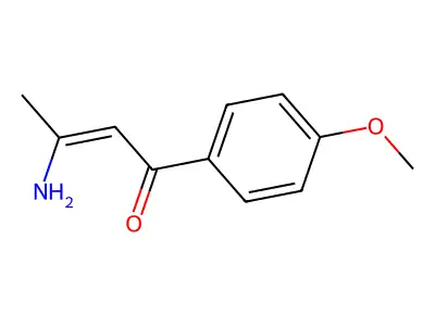 3-Amino-1-(4-methoxyphenyl)but-2-en-1-one structure
