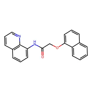 2-naphthalen-1-yloxy-N-quinolin-8-ylacetamide structure