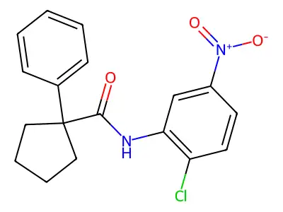 N-(2-chloro-5-nitrophenyl)-1-phenylcyclopentane-1-carboxamide structure