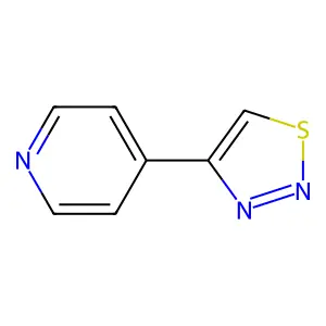 4-(1,2,3-Thiadiazol-4-yl)pyridine structure