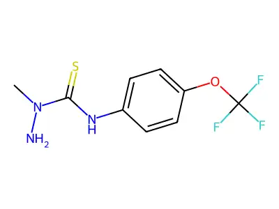 1-Amino-1-methyl-3-[4-(trifluoromethoxy)phenyl]thiourea structure