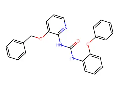 1-(2-Phenoxyphenyl)-3-(3-phenylmethoxypyridin-2-yl)urea structure
