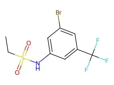 N-(3-Bromo-5-(trifluoromethyl)phenyl)ethanesulfonamide structure