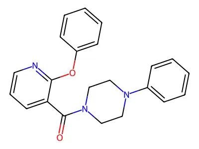 (2-Phenoxypyridin-3-yl)-(4-phenylpiperazin-1-yl)methanone structure