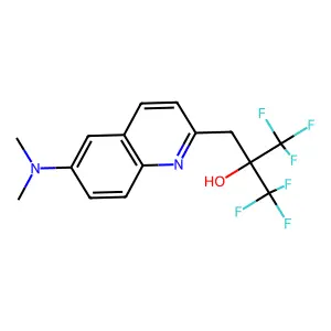 2-Quinolineethanol, alpha,alpha-bis(trifluoromethyl)-6-(dimethylamino)- structure