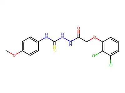 1-(2-(2,3-Dichlorophenoxy)acetyl)-4-(4-methoxyphenyl)thiosemicarbazide structure