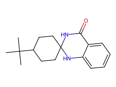 4'-Tert-butylspiro[1,3-dihydroquinazoline-2,1'-cyclohexane]-4-one structure