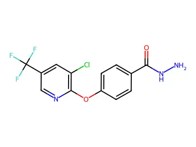 4-{[3-Chloro-5-(trifluoromethyl)pyridin-2-yl]oxy}benzohydrazide structure