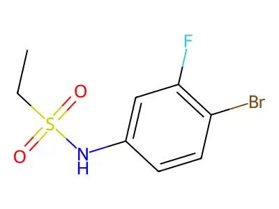 N-(4-bromo-3-fluorophenyl)ethanesulfonamide structure