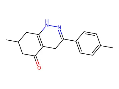 7-methyl-3-(4-methylphenyl)-4,6,7,8-tetrahydro-1H-cinnolin-5-one structure