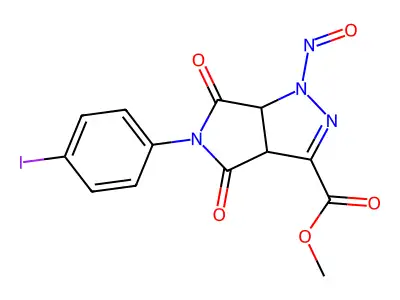 C13H9IN4O5 structure