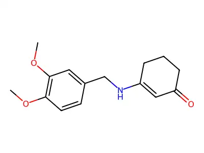 3-(((3,4-Dimethoxyphenyl)methyl)amino)cyclohex-2-EN-1-one structure