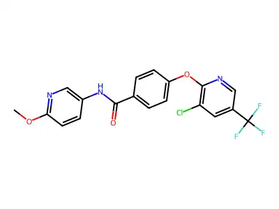 (4-(3-CHLORO-5-(TRIFLUOROMETHYL)(2-PYRIDYLOXY))PHENYL)-N-(6-METHOXY(3-PYRIDYL))FORMAMIDE structure