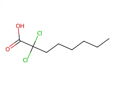 2,2-dichlorooctanoic Acid structure