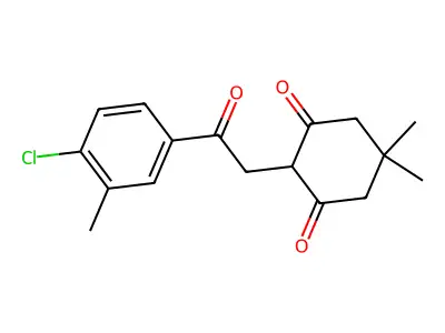 2-(2-(4-Chloro-3-methylphenyl)-2-oxoethyl)-5,5-dimethylcyclohexane-1,3-dione structure