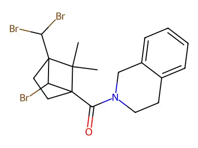 C19H22Br3NO structure