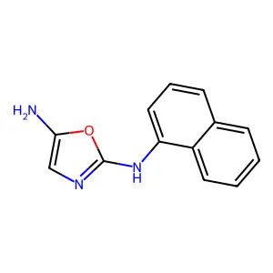 N-(5-氨基-2-噁唑基)-1-萘胺 structure