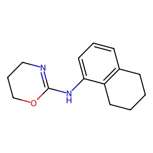 1-Naphthylamine, 5,6,7,8-tetrahydro-N-(5,6-dihydro-4H-1,3-oxazin-2-yl)- structure
