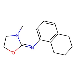 Oxazolidine, 3-methyl-2-(5,6,7,8-tetrahydro-1-naphthylimino)- structure
