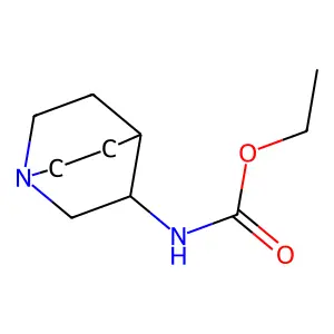3-Quinuclidinecarbamic acid, ethyl ester structure