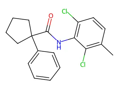 N-(2,6-Dichloro-3-methylphenyl)(phenylcyclopentyl)formamide structure