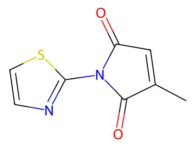 3-Methyl-1-(2,5-thiazolyl)-3-pyrroline-2,5-dione structure