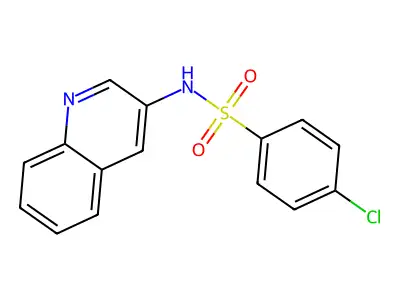 4-chloro-N-quinolin-3-ylbenzenesulfonamide structure
