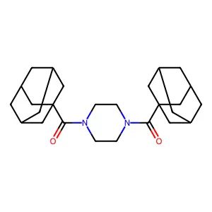 1,4-Bis(1-adamantylcarbonyl)piperazine structure